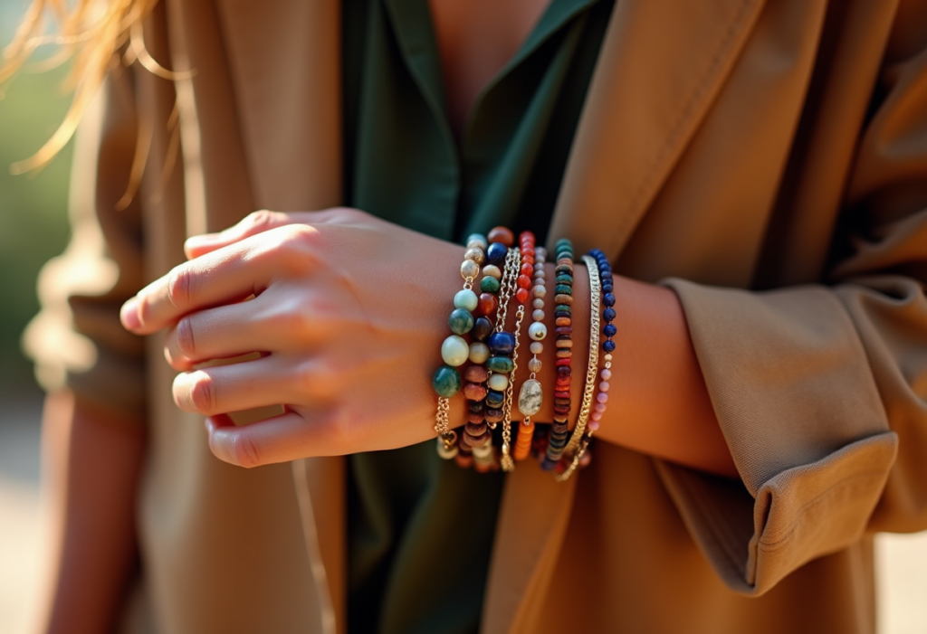 Bracelet en pierres naturelles : tendances mode 2024